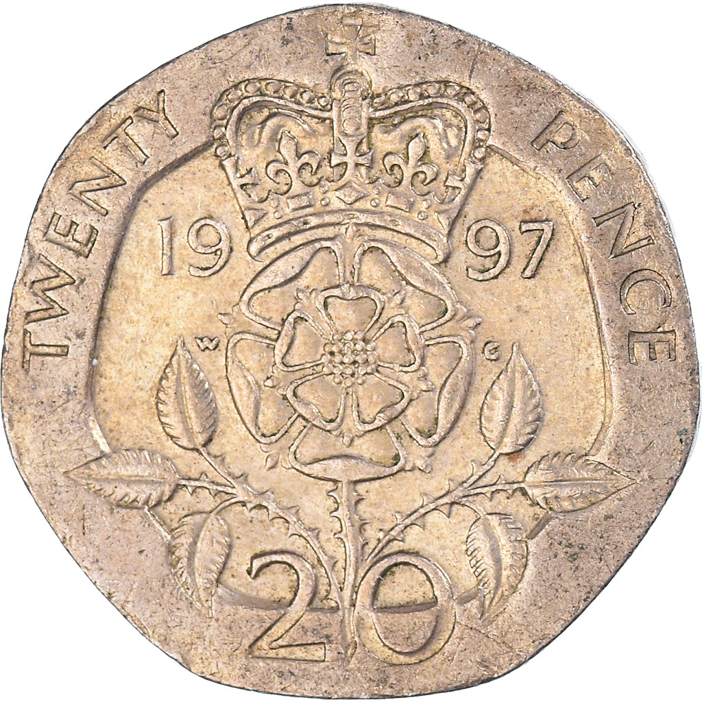 Moeda, Grã-Bretanha, 20 Pence, 1997