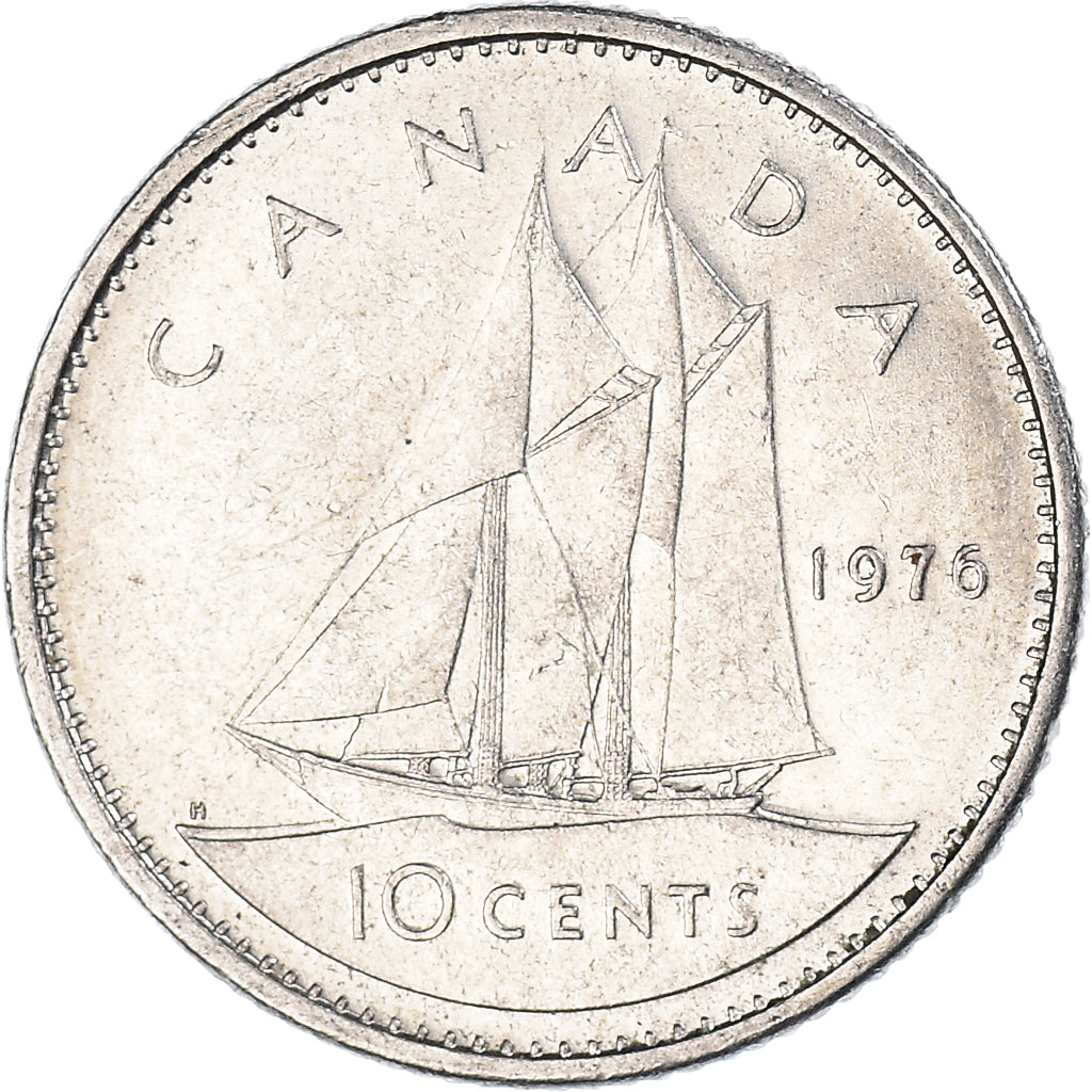 Coin, Canada, 10 Cents, 1976