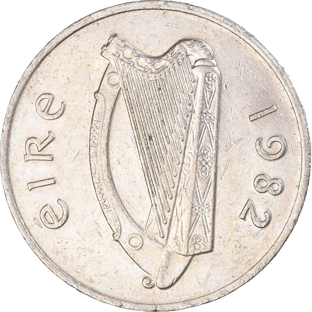 Moeda, REPÚBLICA DA IRLANDA, 10 Pence, 1982