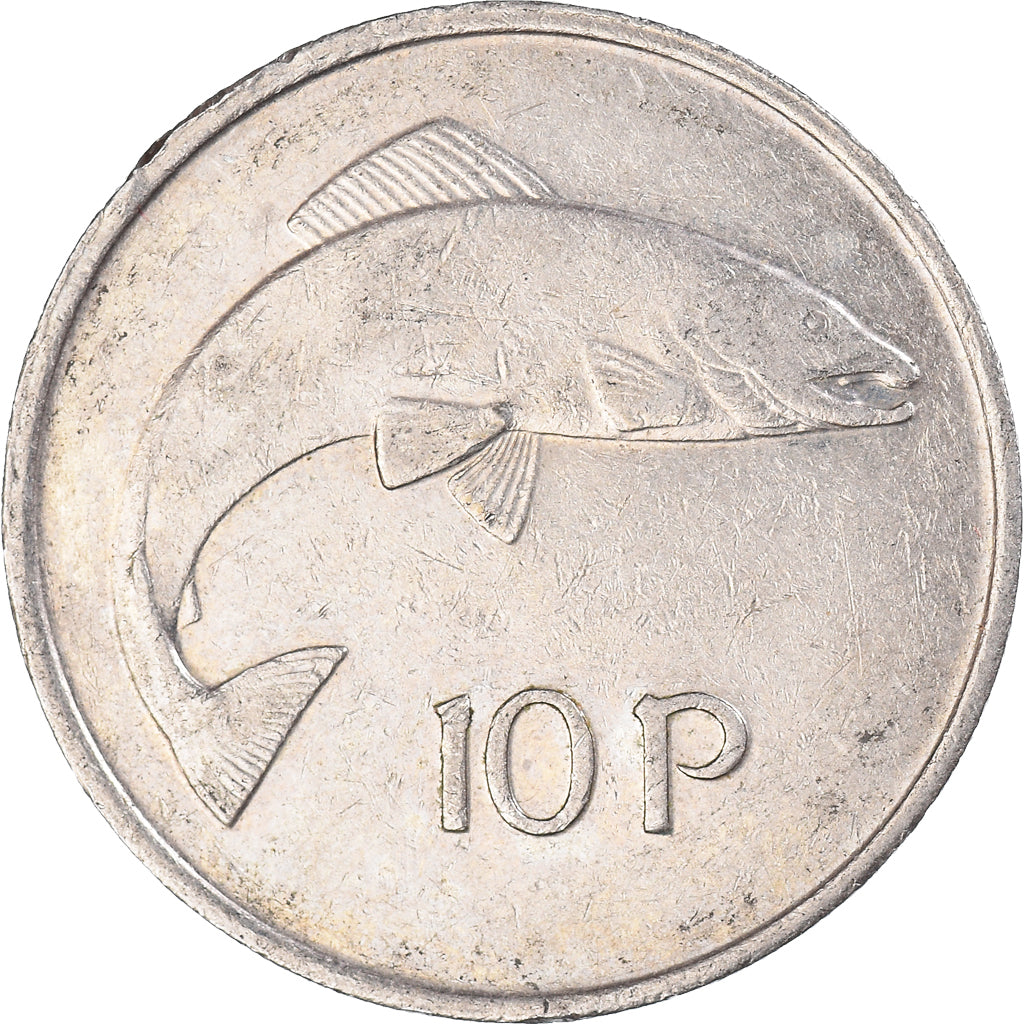 Moeda, REPÚBLICA DA IRLANDA, 10 Pence, 1982