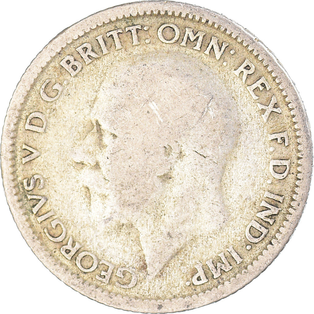 Moneda, Gran Bretaña, 6 Pence, 1929