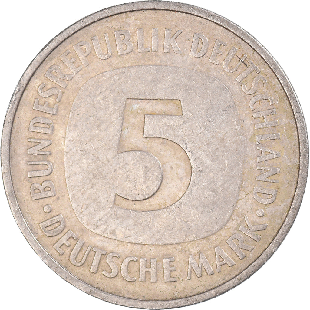 Moneda, Alemania, 5 Mark, 1976