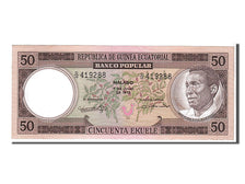 Geldschein, Equatorial Guinea, 50 Ekuele, 1975, KM:10, UNZ