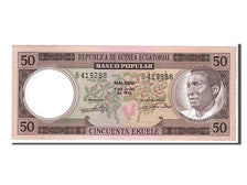 Banknote, Equatorial Guinea, 50 Ekuele, 1975, KM:10, UNC(65-70)