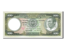 Biljet, Equatoriaal Guinea, 100 Ekuele, 1975, NIEUW