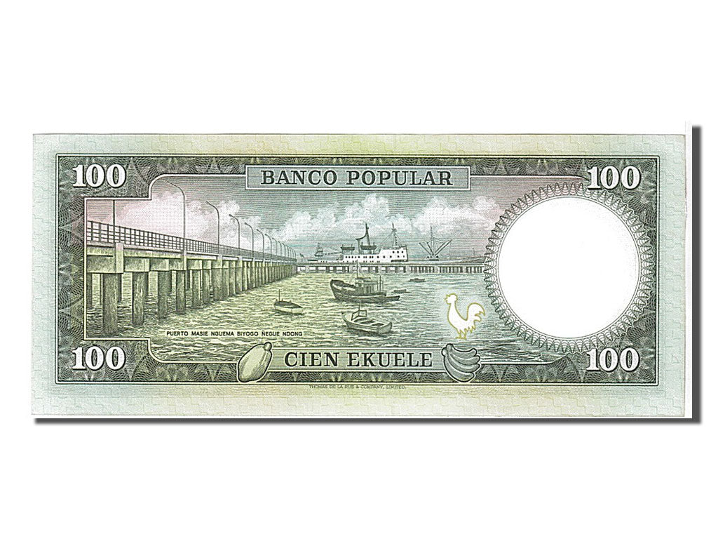 Billete, 100 Ekuele, 1975, Guinea Ecuatorial, UNC