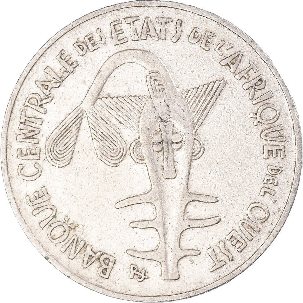 Moneda, Estados del África Occidental, 100 Francs, 1989