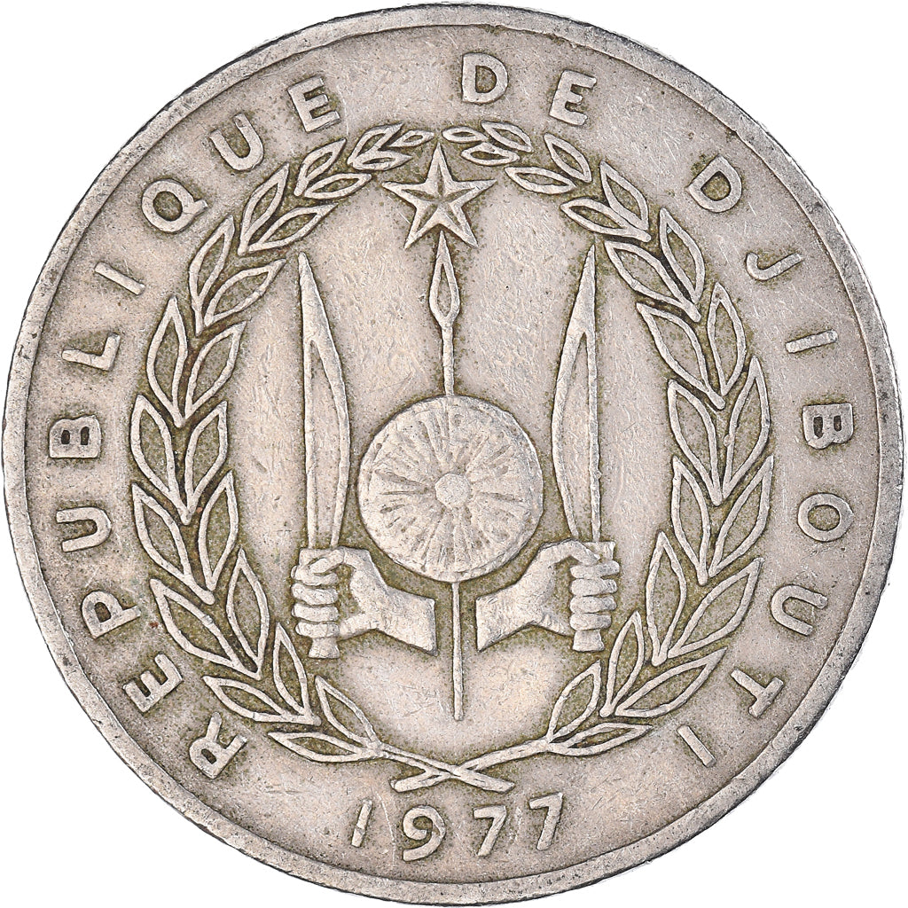 Coin, Djibouti, 100 Francs, 1977