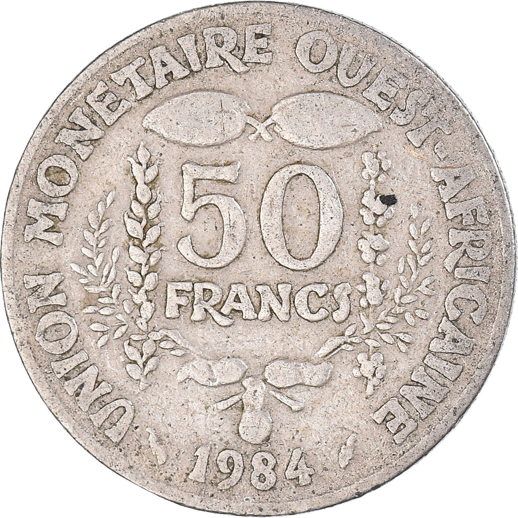 Moneda, Estados del África Occidental, 50 Francs, 1984