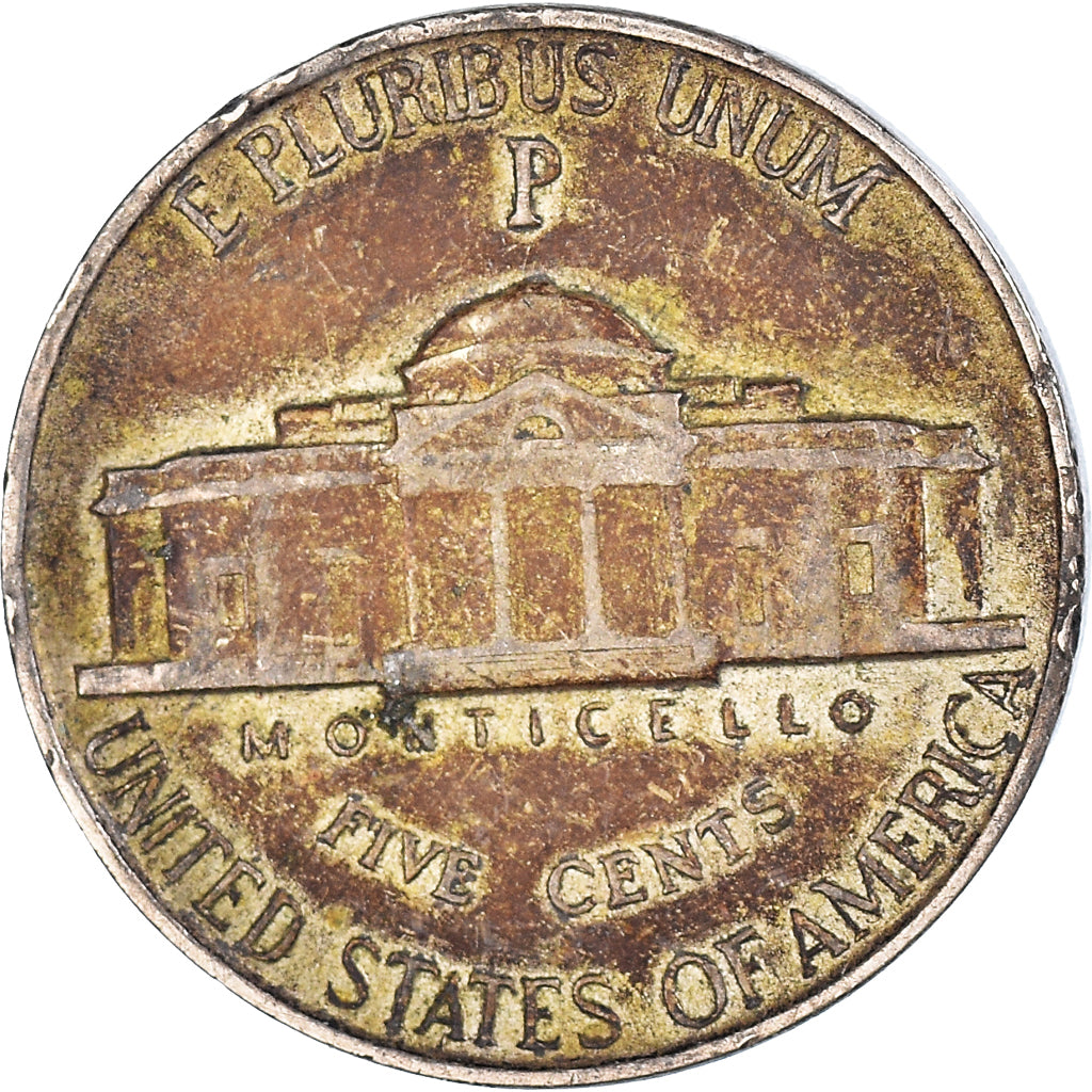 Moneda, Estados Unidos, 5 Cents, 1943