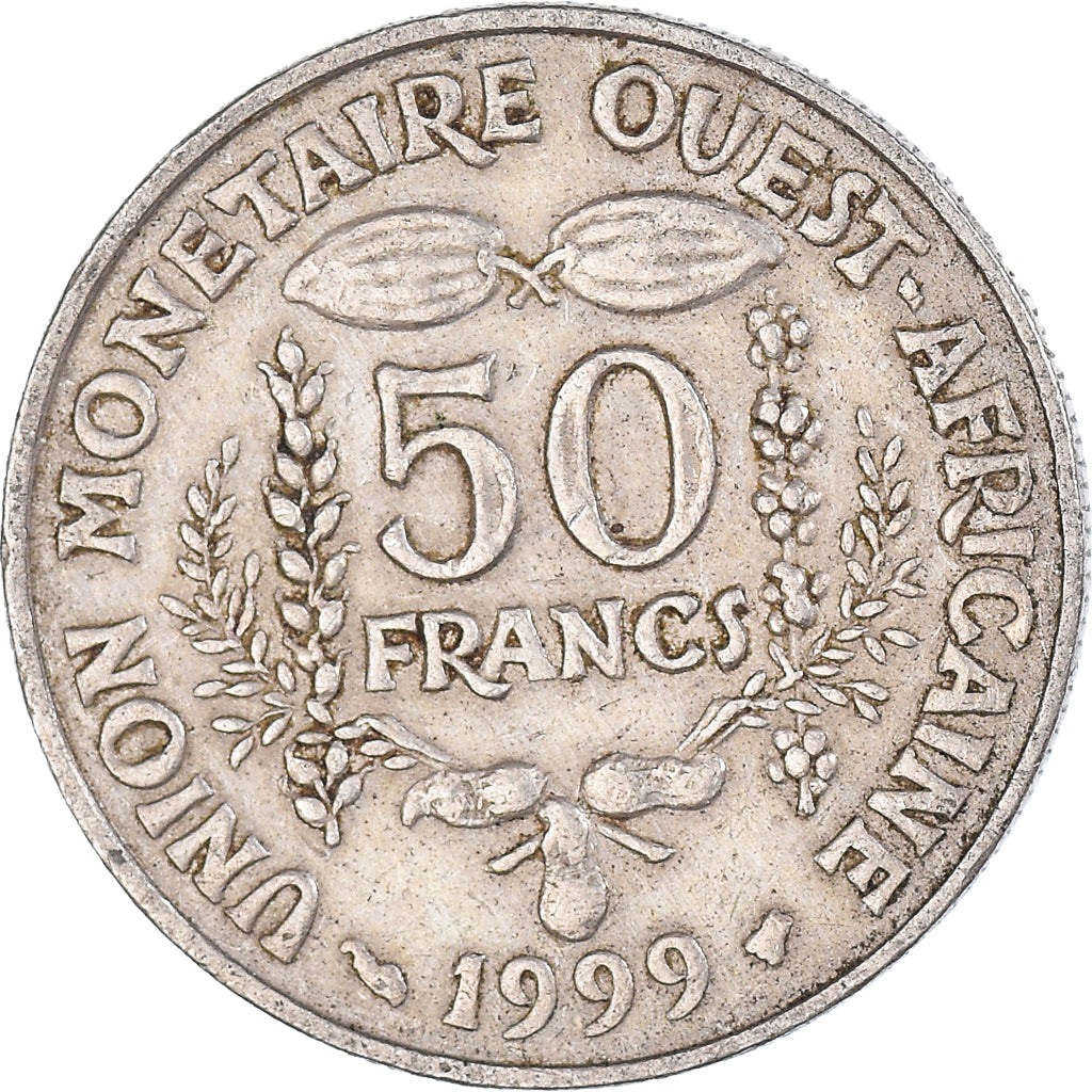 Coin, West African States, 50 Francs, 1999
