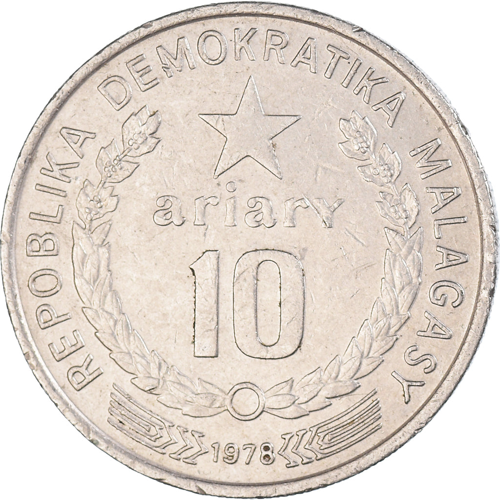 Münze, Madagascar, 10 Ariary, 1978