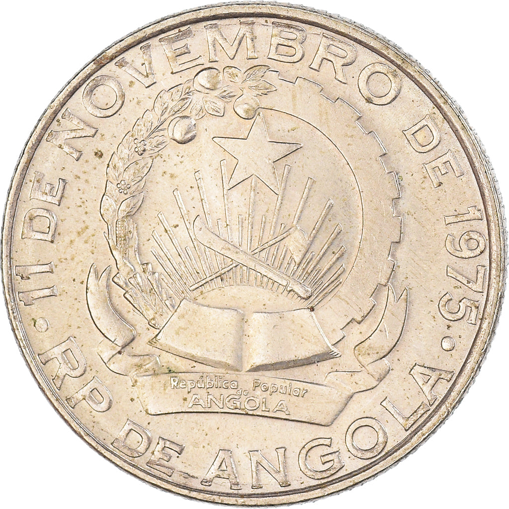 Monnaie, Angola, 5 Kwanzas, 1975