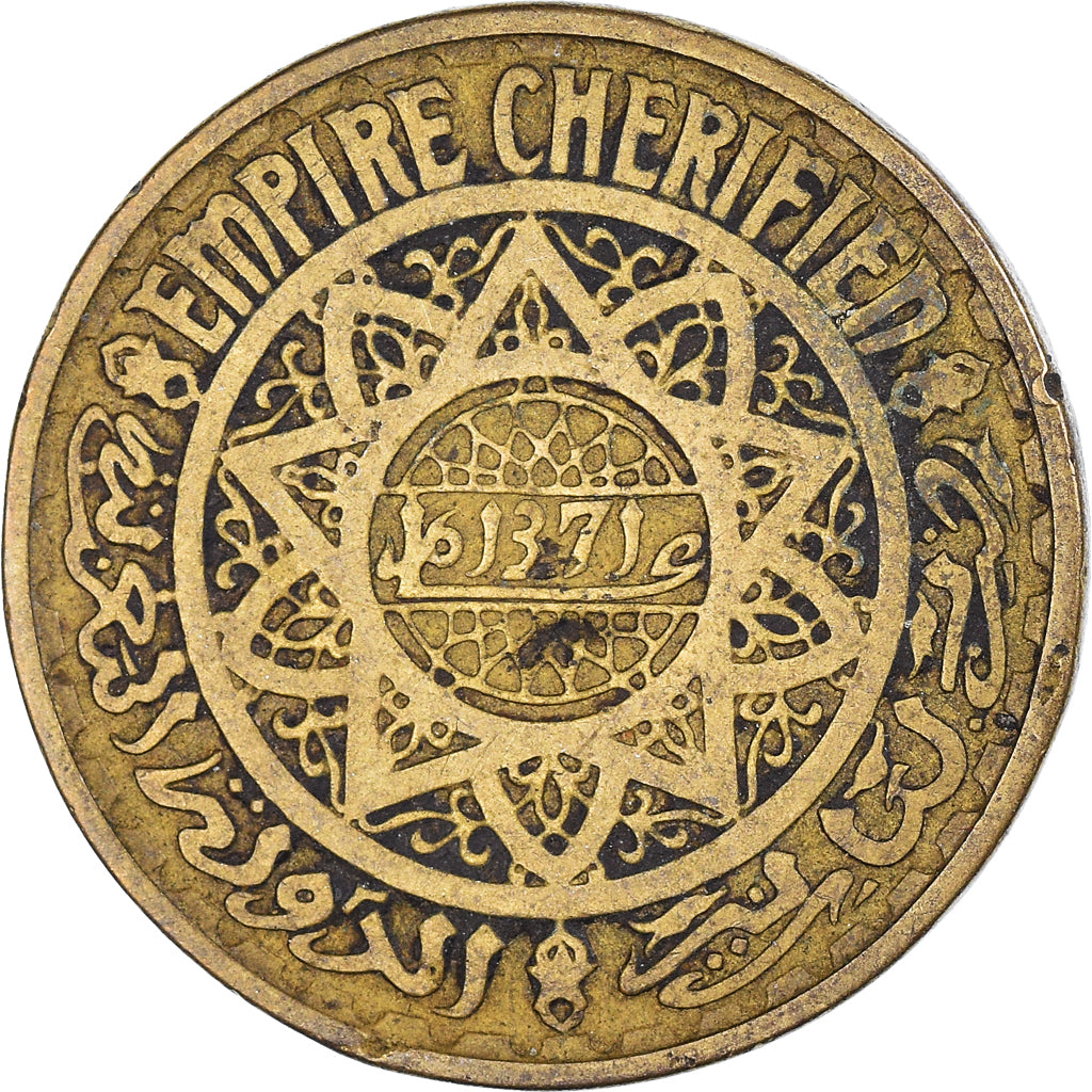 Moneta, Marocco, 50 Francs, 1371