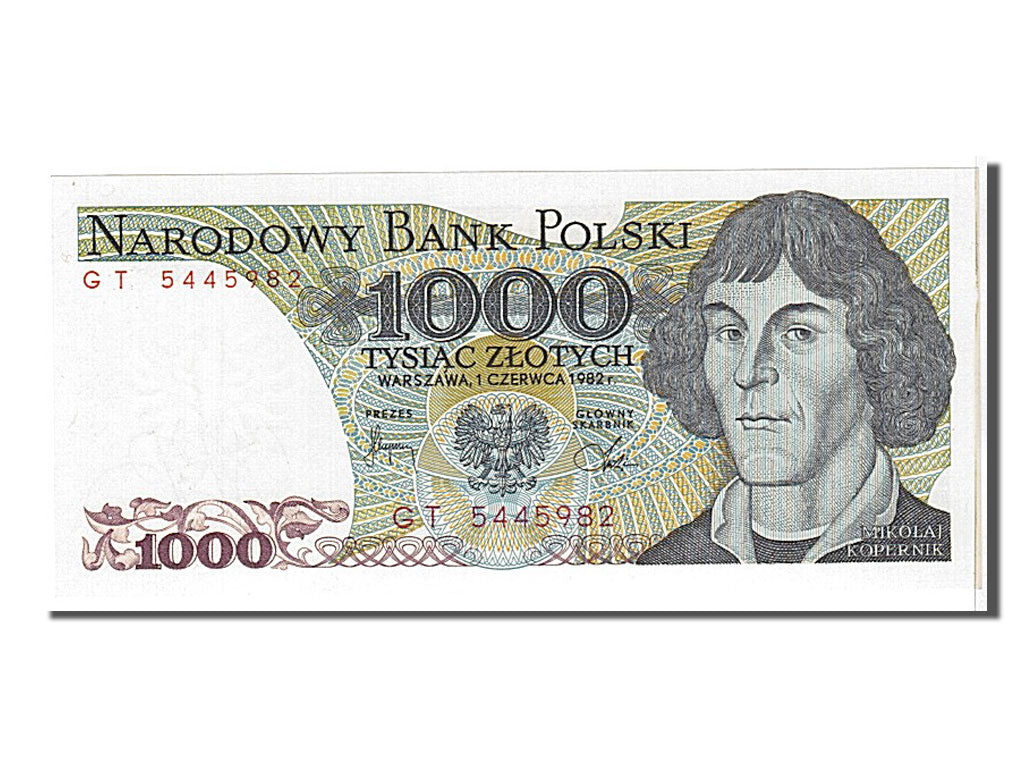 Poland, 1000 Zlotych, 1982, KM #146c, UNC(65-70), GT5445982