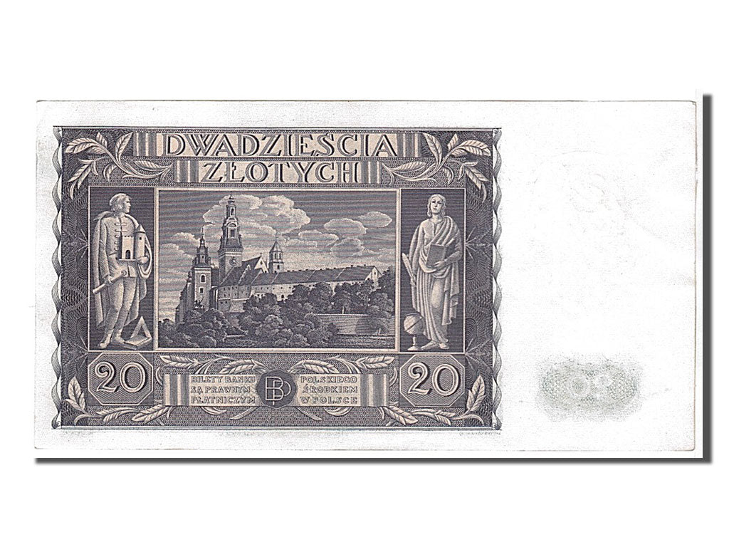 Poland, 20 Zlotych, 1936, KM #77, UNC(63), CD01459965