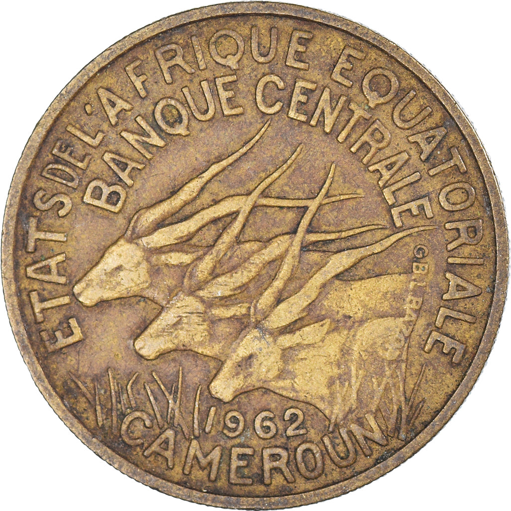 Moneda, Camerún, 25 Francs, 1962