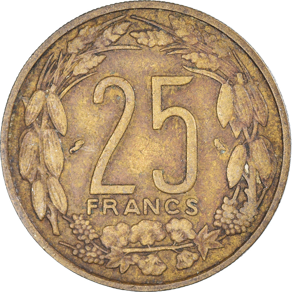 Moneda, Camerún, 25 Francs, 1962