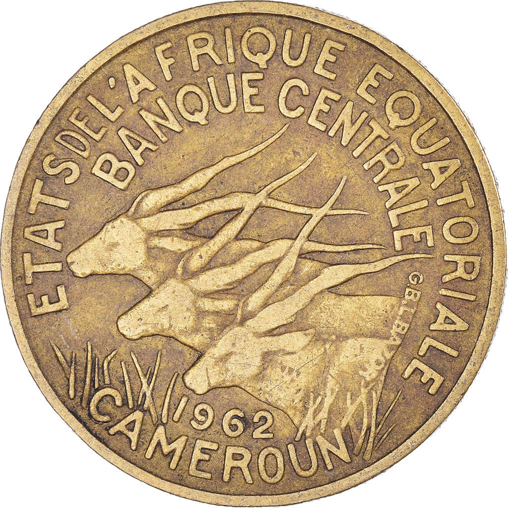 Monnaie, Afrique Équatoriale, 25 Francs, 1962