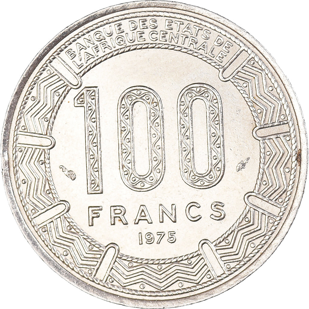 Münze, Congo Republic, 100 Francs, 1975