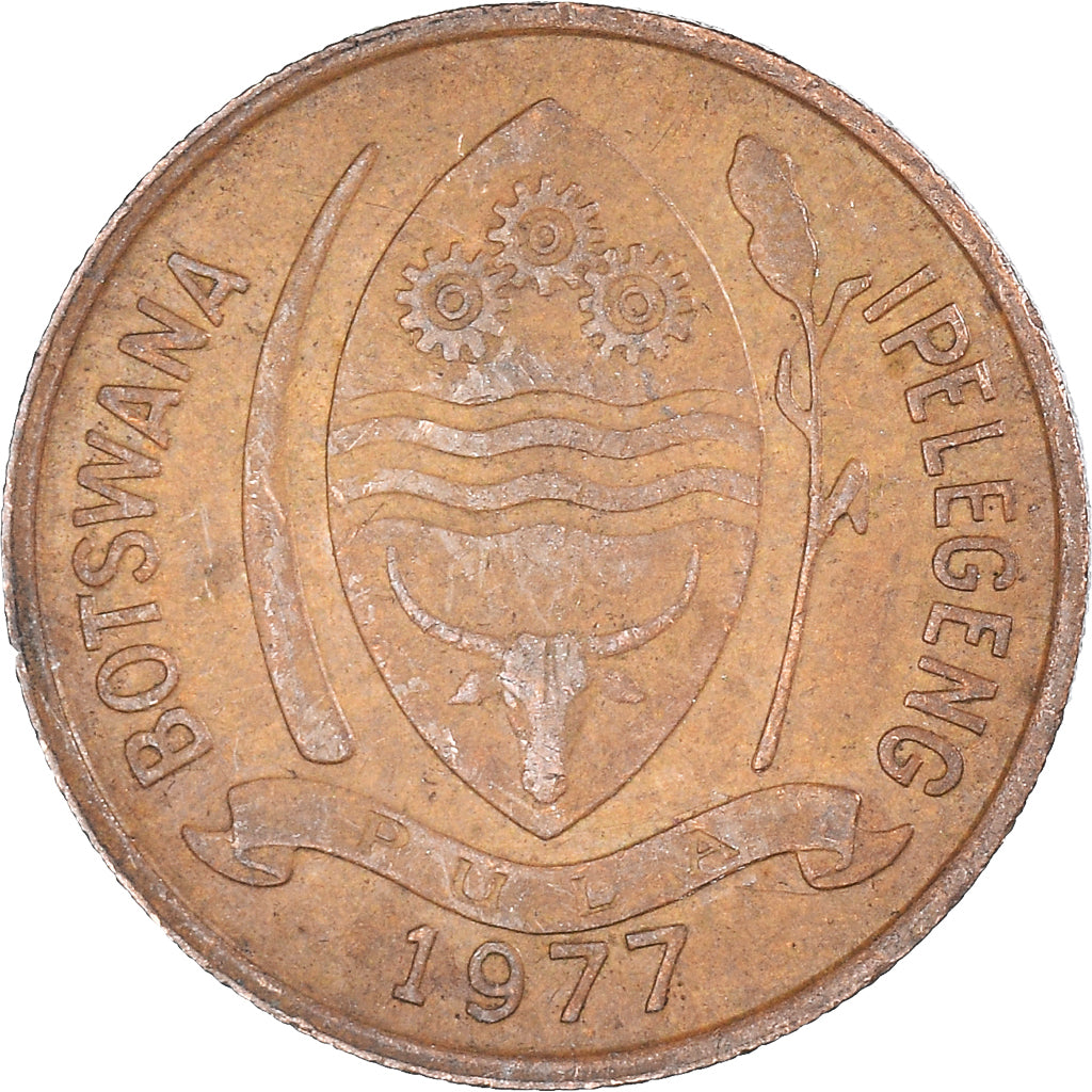 Monnaie, Botswana, 5 Thebe, 1977