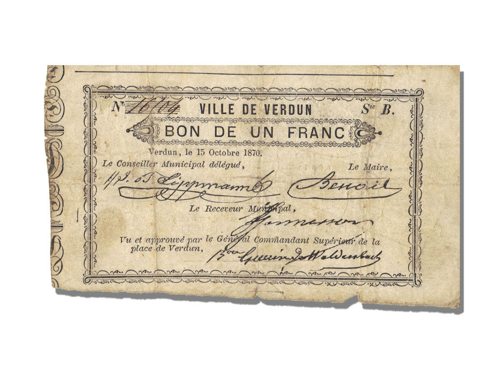 Banknote, 1 Franc, 1870, France, VF(20-25)