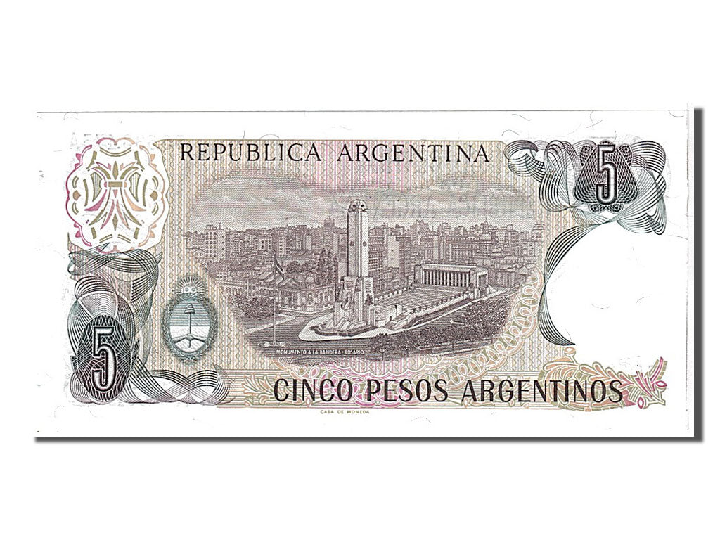 Banknote, Argentina, 5 Pesos Argentinos, 1983, UNC(65-70)