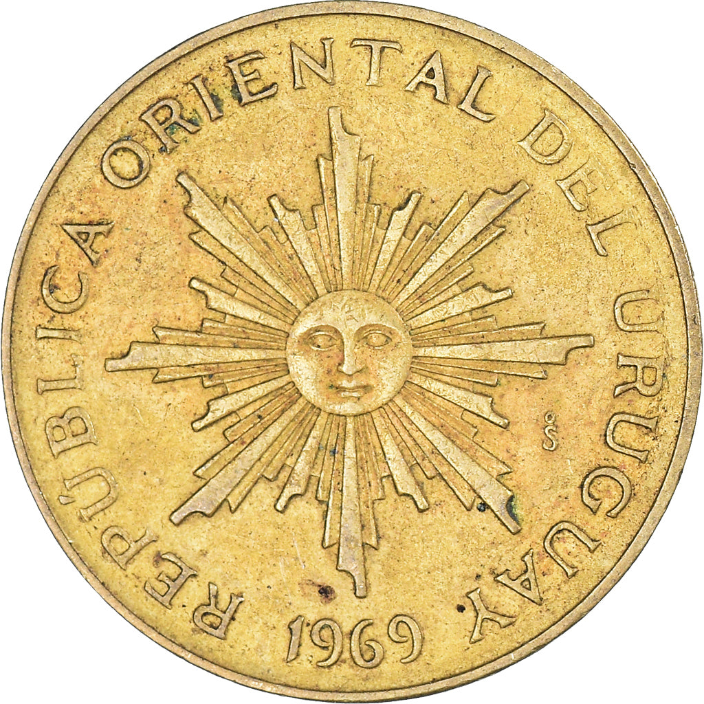 Münze, Uruguay, 10 Pesos, 1969