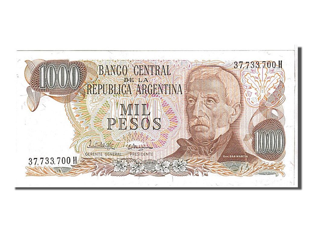 Banknote, Argentina, 1000 Pesos, 1976, KM:304c, UNC(65-70)