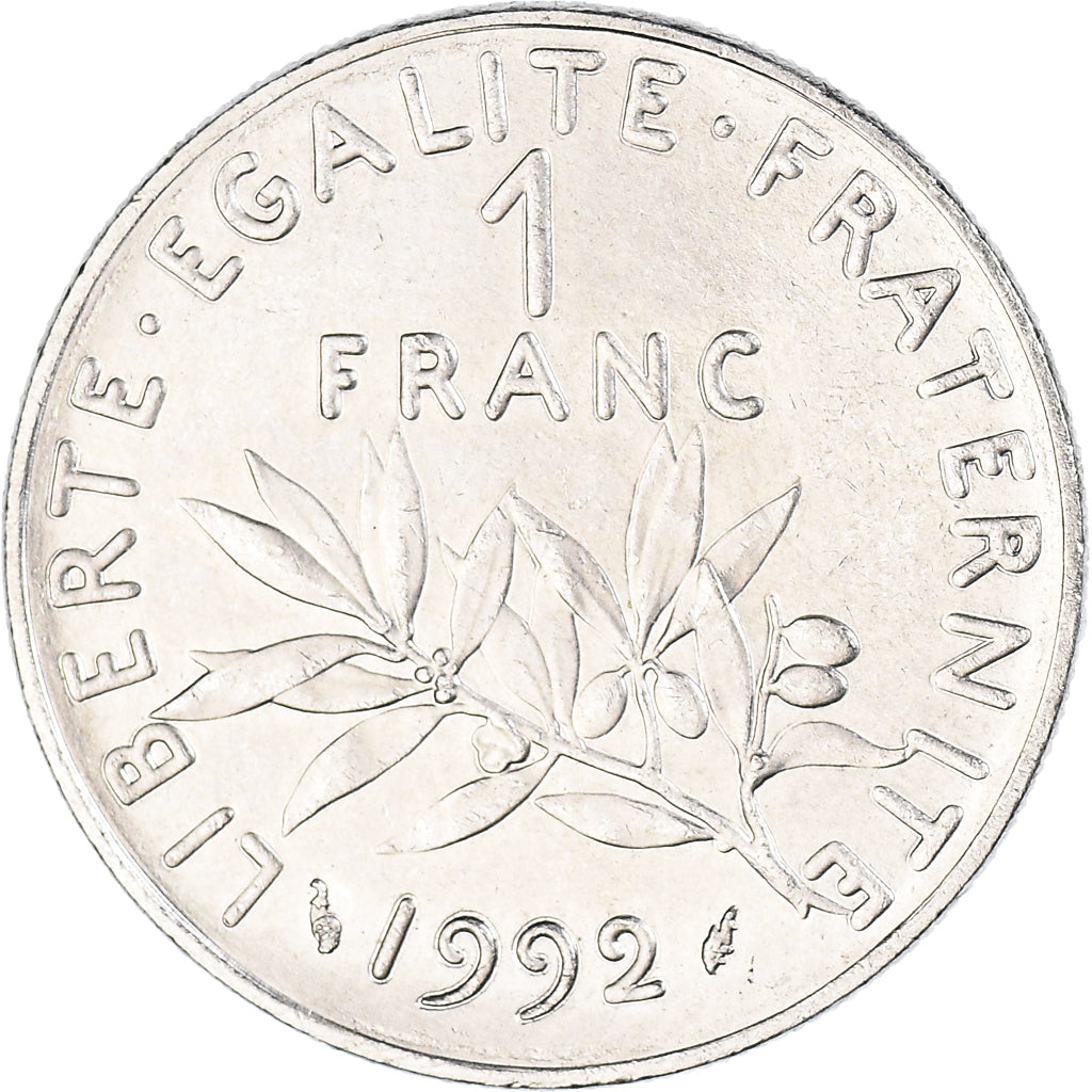 Moneda, Francia, Franc, 1992
