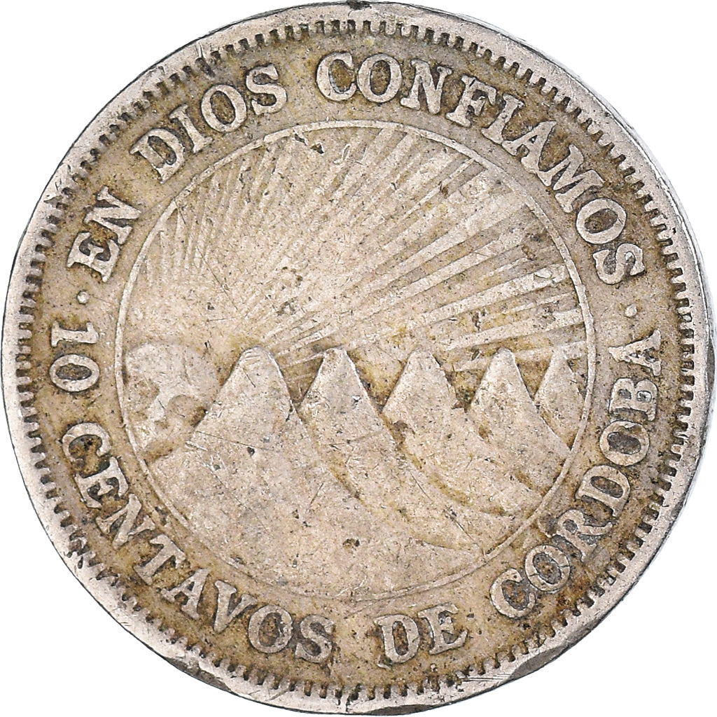 Moneta, Nicaragua, 10 Centavos, 1956