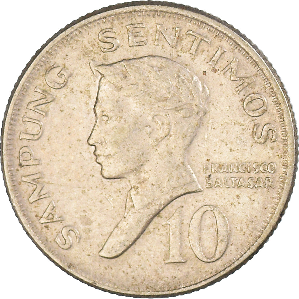 Moneta, Filipiny, 10 Sentimos, 1974