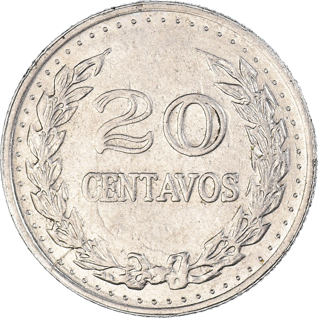 Moeda, Colômbia, 20 Centavos, 1971