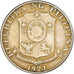 Coin, Philippines, 25 Sentimos, 1971