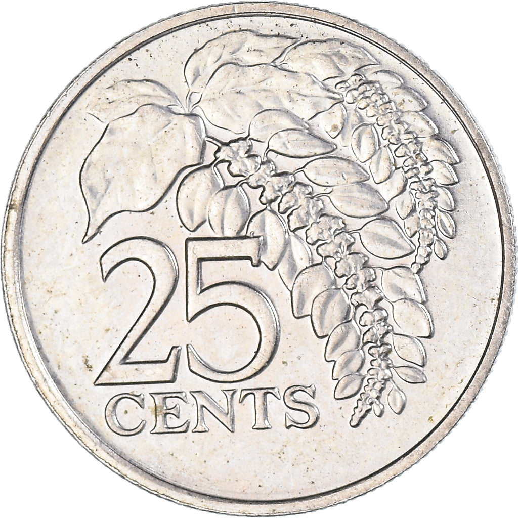 Munten, TRINIDAD & TOBAGO, 25 Cents, 1975