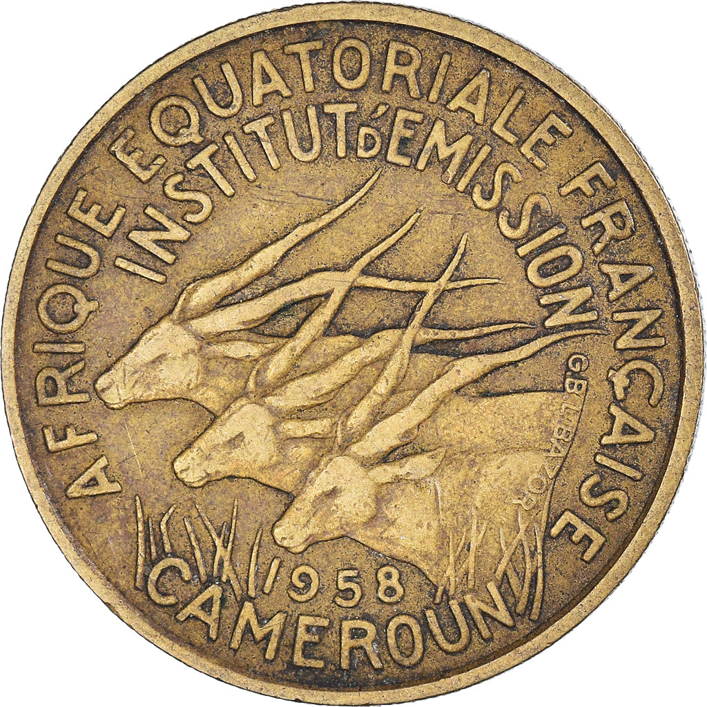 Münze, Kamerun, 25 Francs, 1958