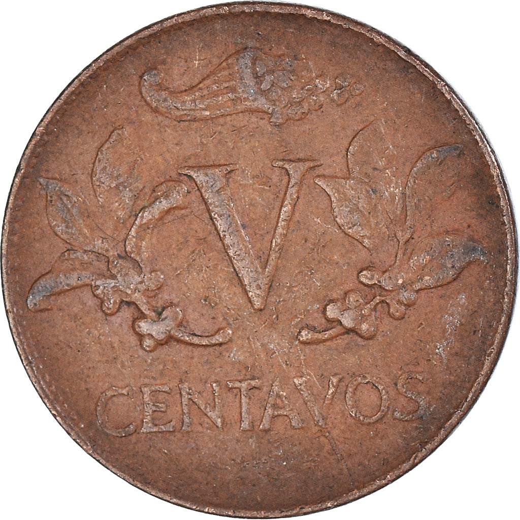 Coin, Colombia, 5 Centavos, 1969
