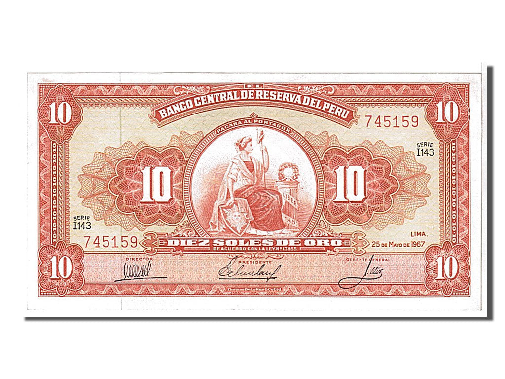 Peru, 10 Soles de Oro, 1967, KM #84a, UNC(63), 745159