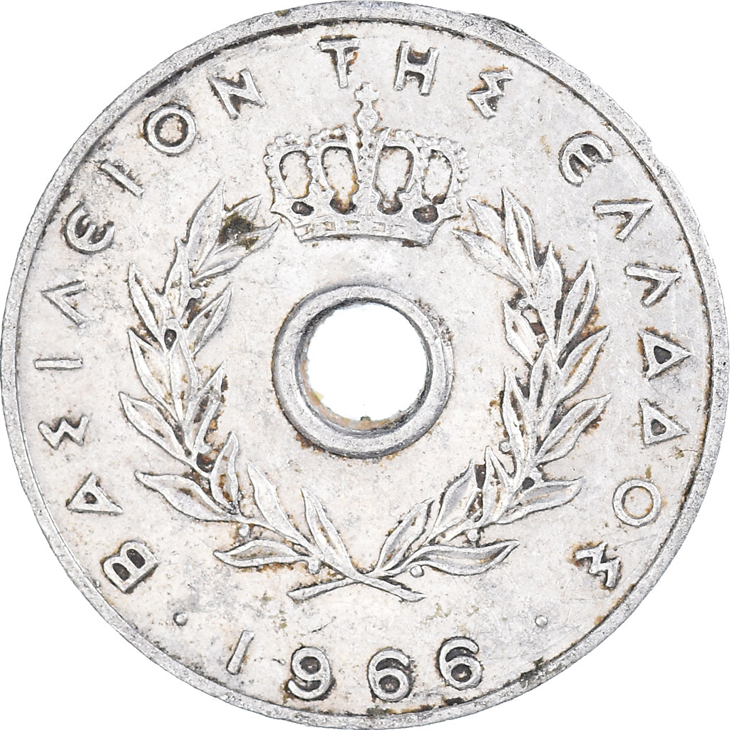 Moneta, Grecia, 10 Lepta, 1966