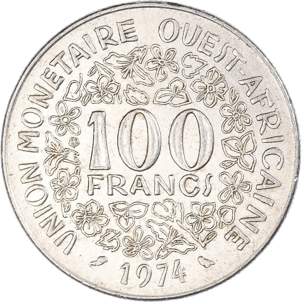 Moneda, Estados del África Occidental, 100 Francs, 1974