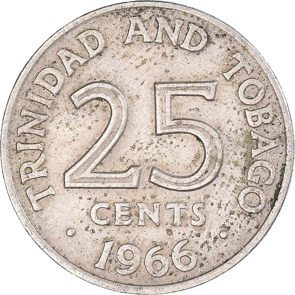Monnaie, Trinité-et-Tobago, 25 Cents, 1966