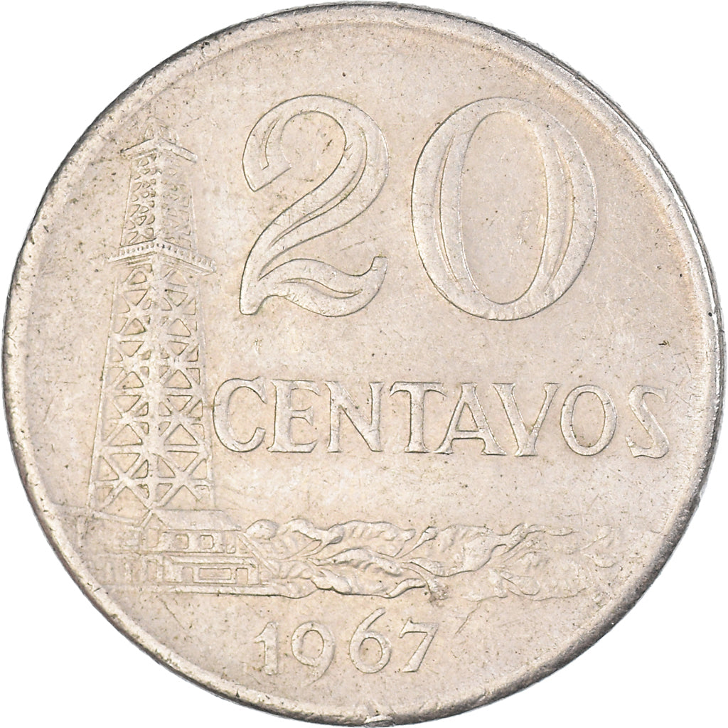 Coin, Brazil, 20 Centavos, 1967