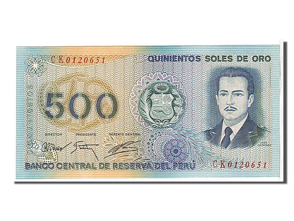 Billete, 500 Soles De Oro, 1976, Perú, UNC