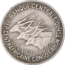 Moneta, Afryka Środkowa, 50 Francs, 1961