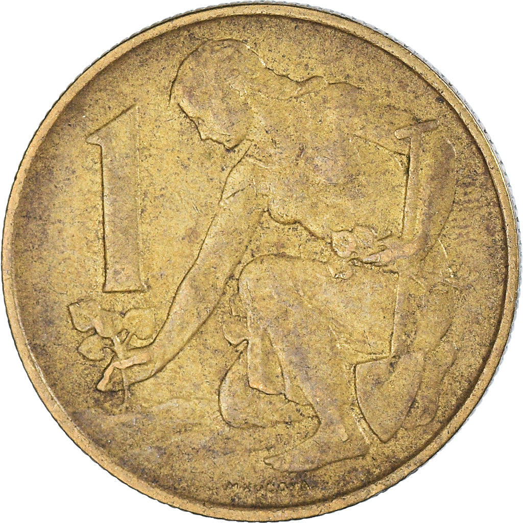 Coin, Czechoslovakia, Haler, 1986