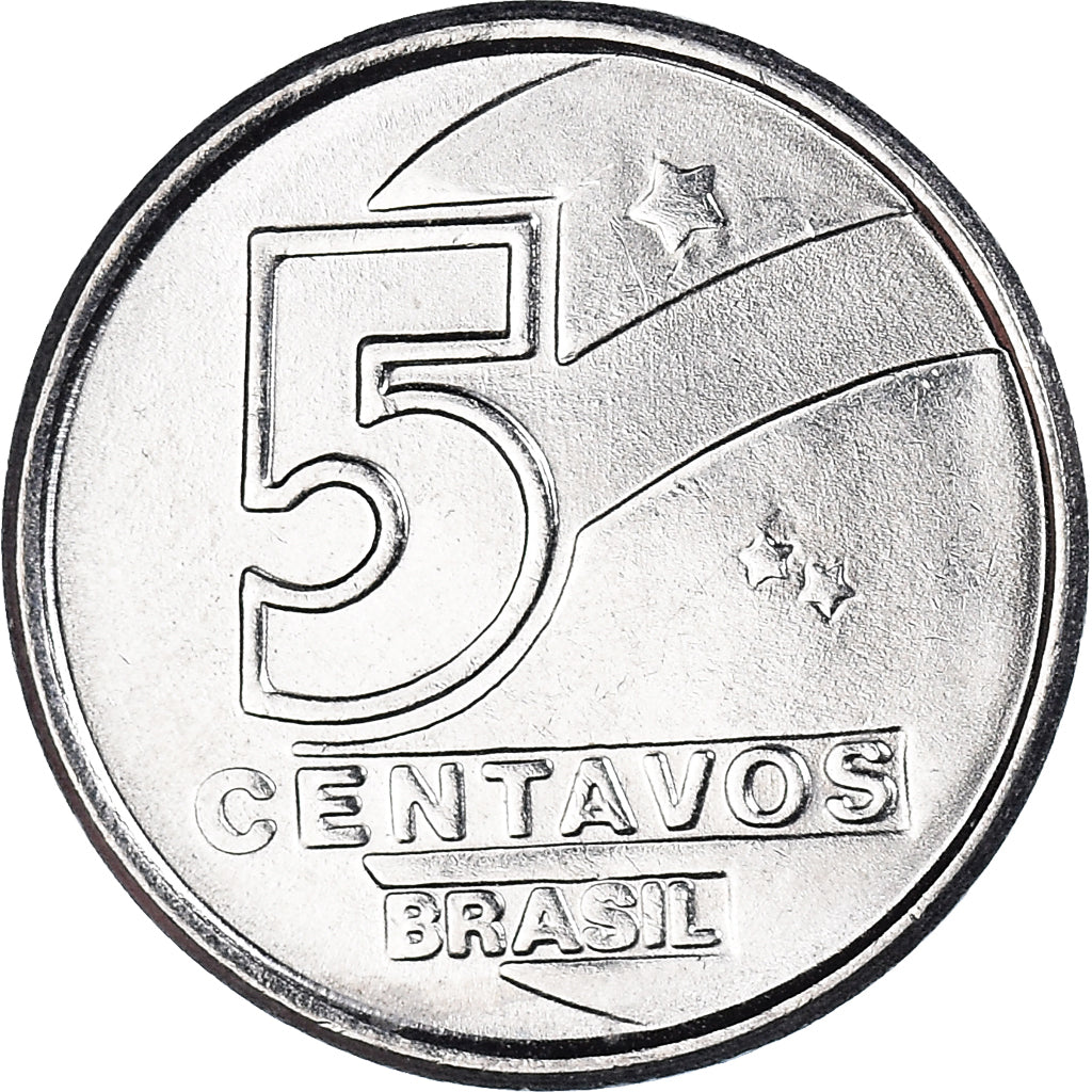 Moneta, Brazylia, 5 Centavos, 1989