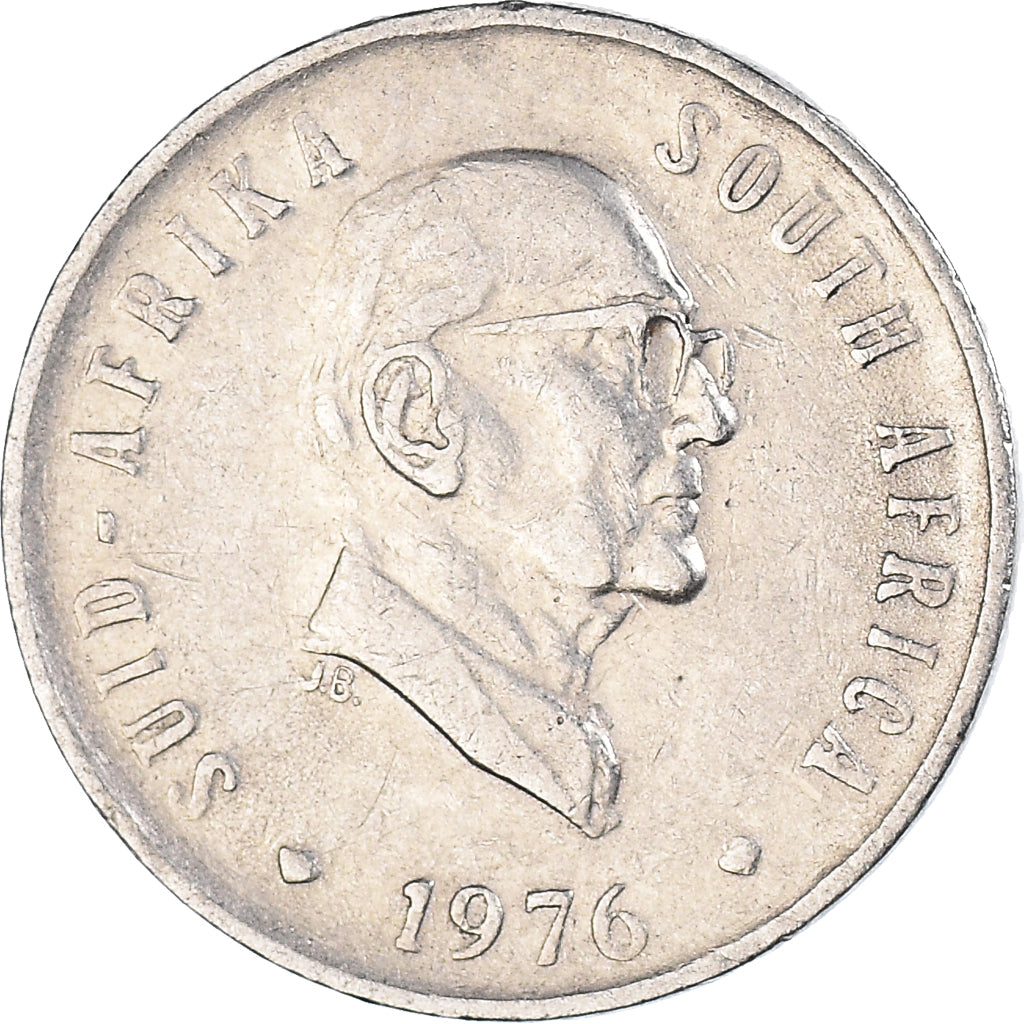 Moeda, África do Sul, 5 Cents, 1976