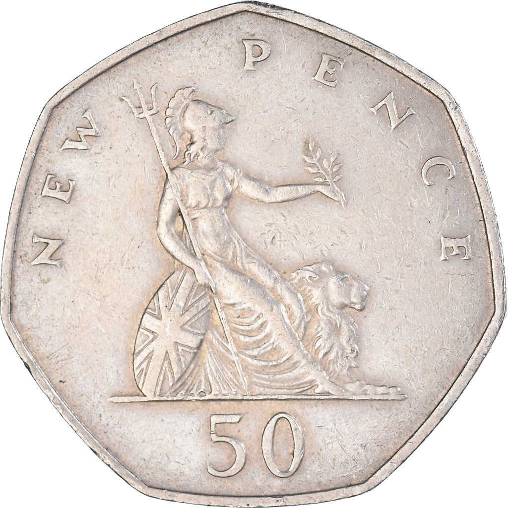 Coin, Great Britain, 50 New Pence, 1970