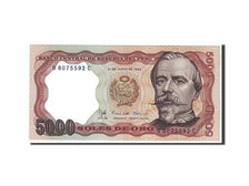 Biljet, Peru, 5000 Soles De Oro, 1985, KM:117c, NIEUW