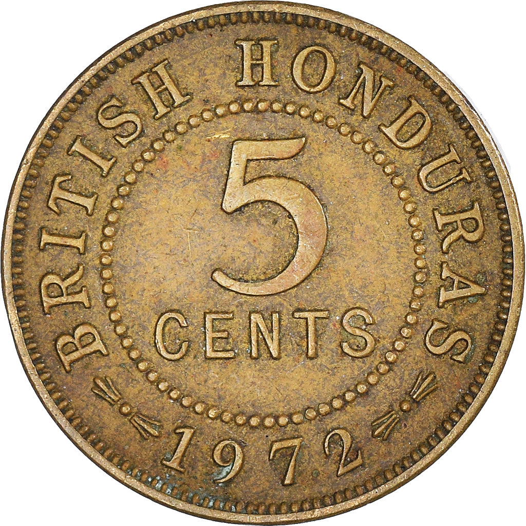 Munten, Brits Honduras, 5 Cents, 1972